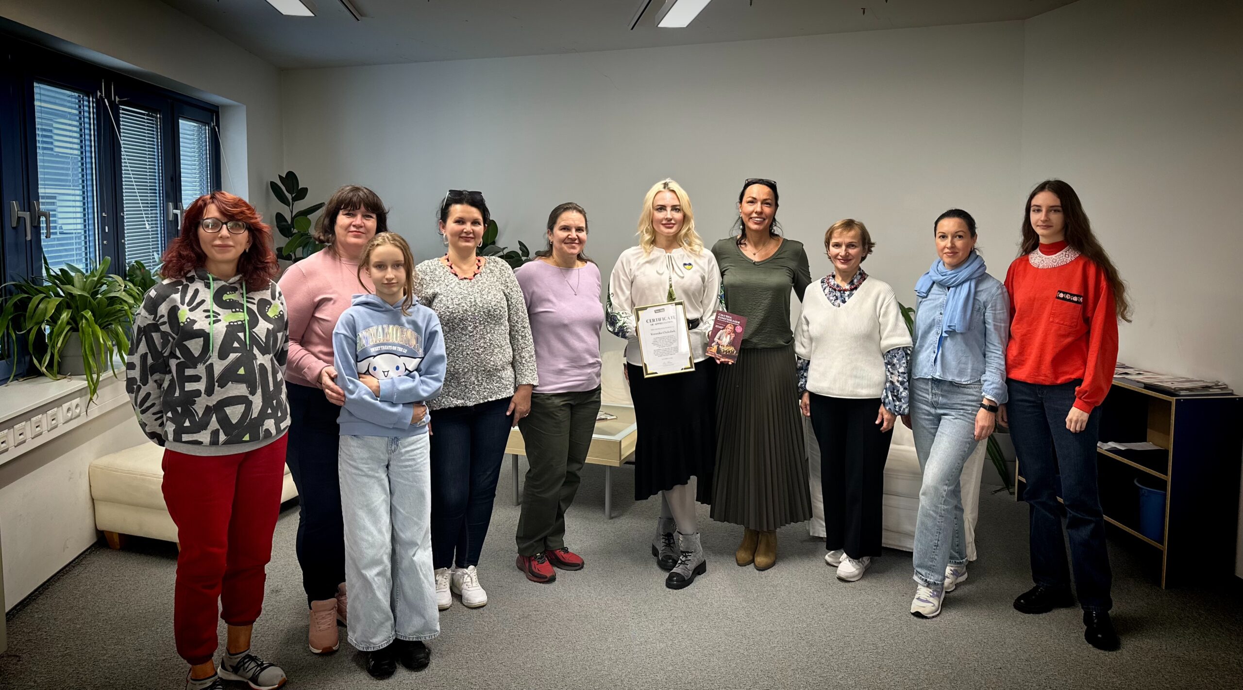 Сьогодні в Українському центрі Train of Hope відбулася презентація книг Вероніки Чекалюк
