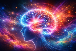 Абстрактне зображення еволюції людського мислення і свідомості