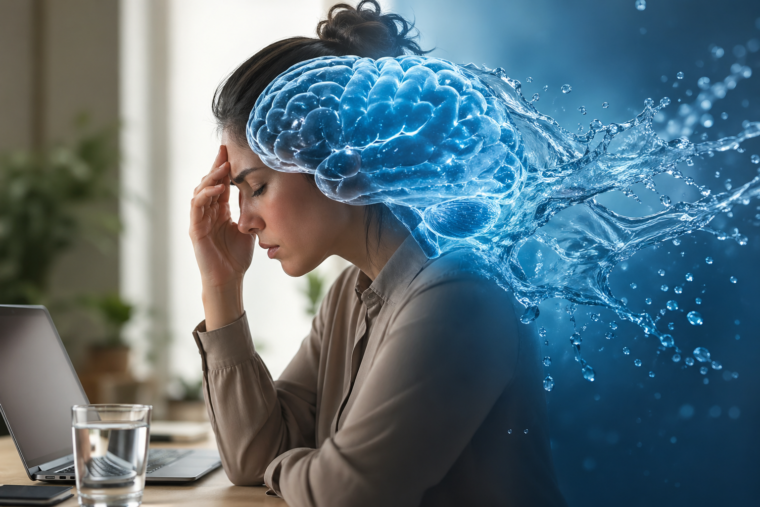 Мозок на суху не працює: як нестача води краде нашу концентрацію